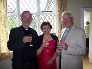 Stephen and Anne with Archdeacon John abbotts-cox