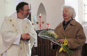 Val Pillar with the Rector valpillar