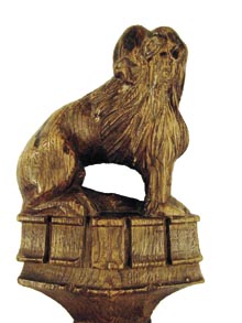 Lion finial Finials