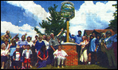 Village sign unveiled Village sign unveiled